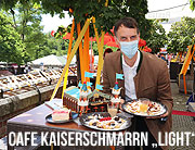„Sommer in der Stadt“ 2020: Rischart's Café Kaiserschmarrn Light am Viktualienmarkt - Heimatrauschen und Wiesn-Feeling inklusive (©Foto: Martin Schmitz)